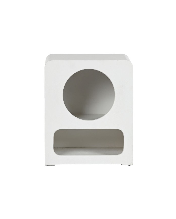 Comodino Home ESPRIT Bianco Legno MDF 40 x 30 x 48 cm Comodino Home ESPRIT Bianco Legno MDF 40 x 30 x 48 cm