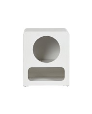 Comodino Home ESPRIT Bianco Legno MDF 40 x 30 x 48 cm Comodino Home ESPRIT Bianco Legno MDF 40 x 30 x 48 cm