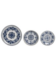 Servizio di Piatti Home ESPRIT Azzurro Bianco Porcellana Arabo 27 x 27 x 2 cm 18 Pezzi Servizio di Piatti Home ESPRIT Azzurro Bianco Porcellana Arabo 27 x 27 x 2 cm 18 Pezzi