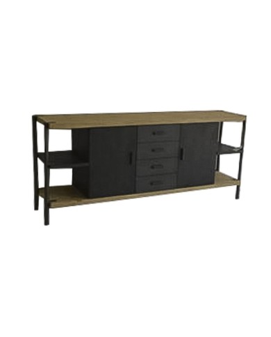 Credenza Home ESPRIT Metallo Abete 186 x 45 x 80 cm