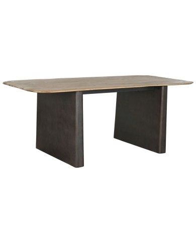 Tavolo da Pranzo Home ESPRIT Naturale Marrone scuro Abete 200 x 90 x 75 cm
