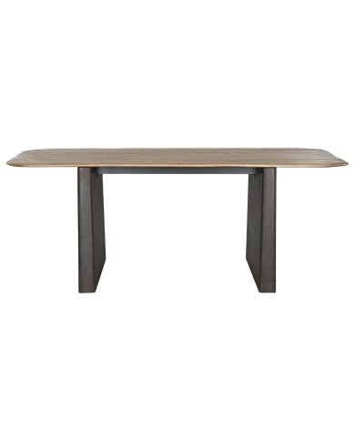 Tavolo da Pranzo Home ESPRIT Naturale Marrone scuro Abete 200 x 90 x 75 cm