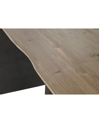 Tavolo da Pranzo Home ESPRIT Naturale Marrone scuro Abete 200 x 90 x 75 cm