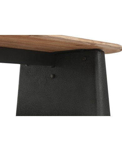 Tavolino da Caffè Home ESPRIT Nero Naturale 120 x 60 x 32 cm