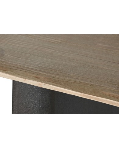 Tavolo da Pranzo Home ESPRIT Naturale Marrone scuro Abete 200 x 90 x 75 cm