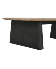 Tavolino da Caffè Home ESPRIT Nero Naturale 120 x 60 x 32 cm