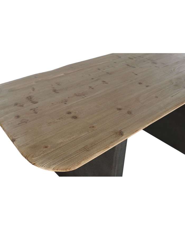 Tavolo da Pranzo Home ESPRIT Naturale Marrone scuro Abete 200 x 90 x 75 cm