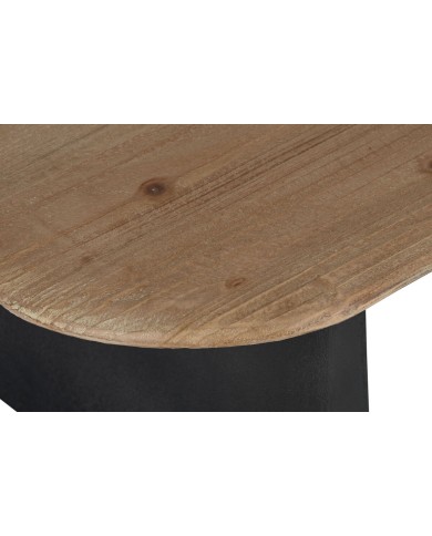 Tavolino da Caffè Home ESPRIT Nero Naturale 120 x 60 x 32 cm