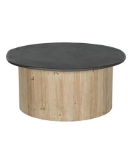 Tavolino da Caffè Home ESPRIT Nero Naturale 120 x 60 x 32 cm