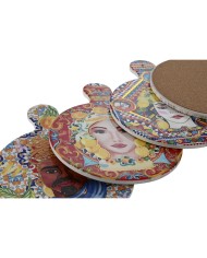 Sottopentola Home ESPRIT Sughero Dolomite 18 x 23 x 1 cm (4 Unità)