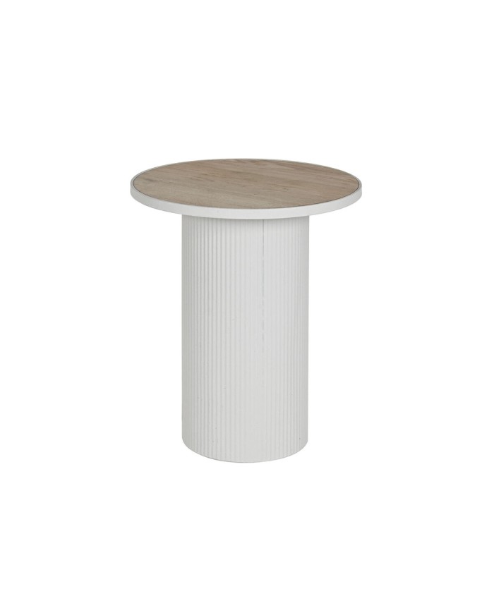 Tavolo aggiuntivo Home ESPRIT Bianco Metallo Legno MDF 46 x 46 x 56 cm Tavolo aggiuntivo Home ESPRIT Bianco Metallo Legno MDF 46 x 46 x 56 cm