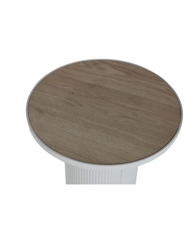 Tavolo aggiuntivo Home ESPRIT Bianco Metallo Legno MDF 46 x 46 x 56 cm