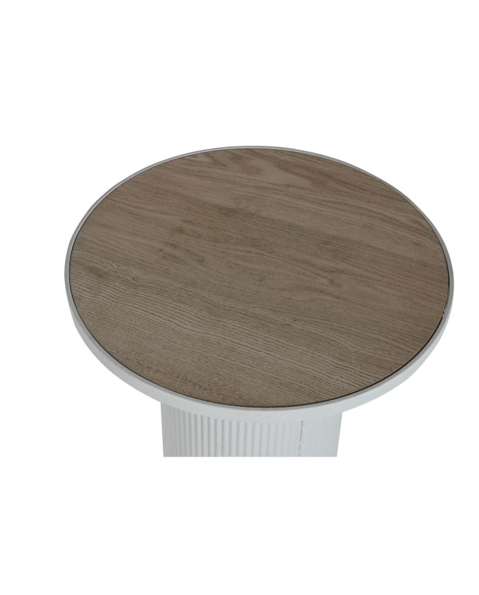 Tavolo aggiuntivo Home ESPRIT Bianco Metallo Legno MDF 46 x 46 x 56 cm Tavolo aggiuntivo Home ESPRIT Bianco Metallo Legno MDF 46 x 46 x 56 cm