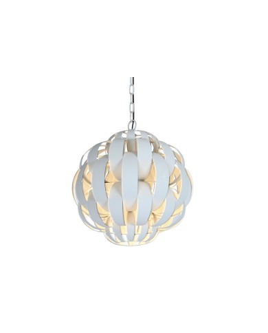 Lampadario Home ESPRIT Bianco Metallo 50 W 50 x 50 x 53 cm