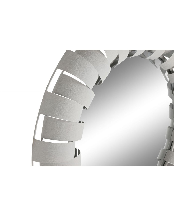 Specchio da parete Home ESPRIT Bianco Beige Moderno 87 x 7,5 x 87 cm