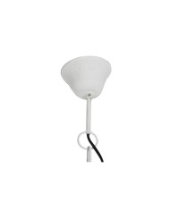 Lampadario Home ESPRIT Bianco Metallo 50 W 42 x 42 x 36 cm