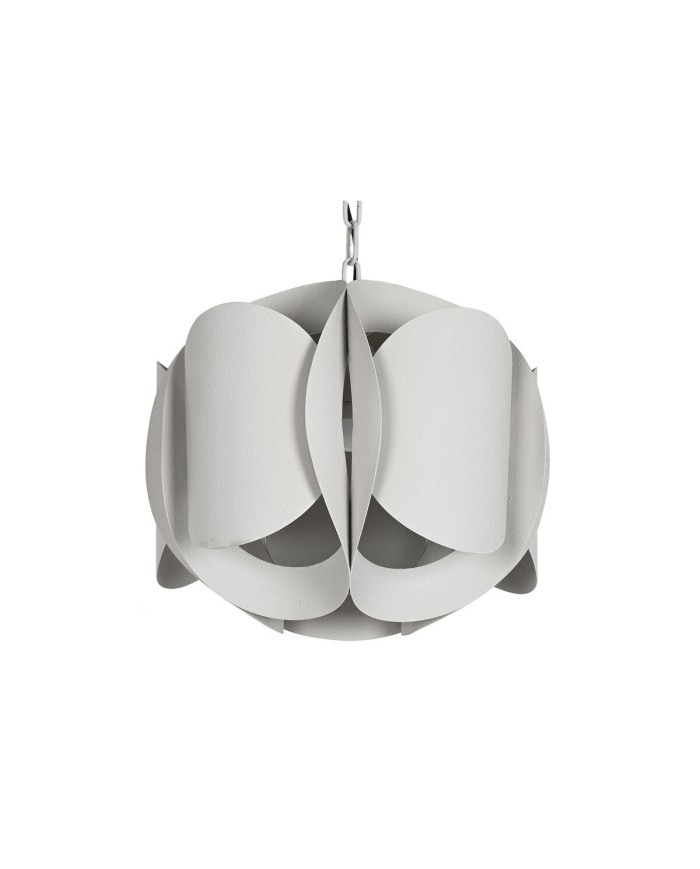 Lampadario Home ESPRIT Bianco Metallo 50 W 42 x 42 x 36 cm