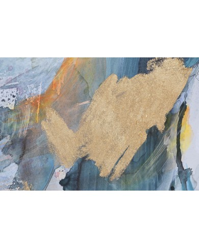 Tela Home ESPRIT Azzurro Rosa polistirene Tela Astratto Moderno 94 x 4 x 123,5 cm (2 Unità)