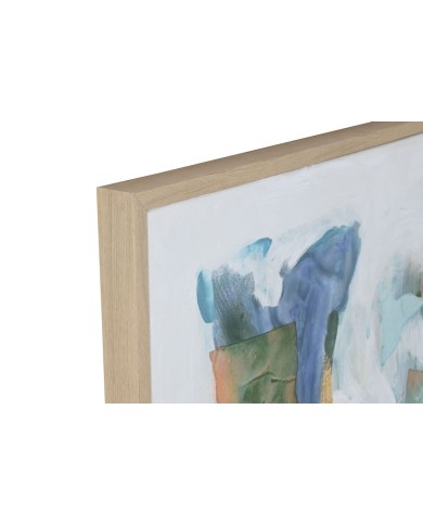 Tela Home ESPRIT Azzurro Rosa polistirene Tela Astratto Moderno 94 x 4 x 123,5 cm (2 Unità)