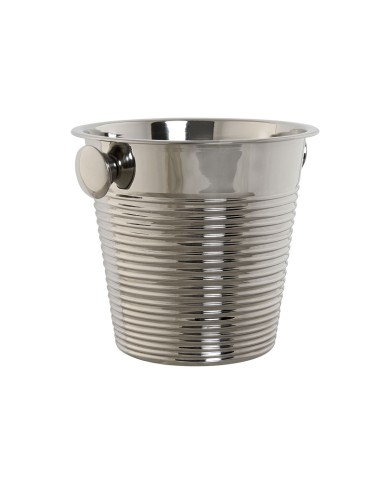 Refrigeratore per champagne Home ESPRIT Dorato Argentato Acciaio inossidabile 24 x 24 x 22 cm