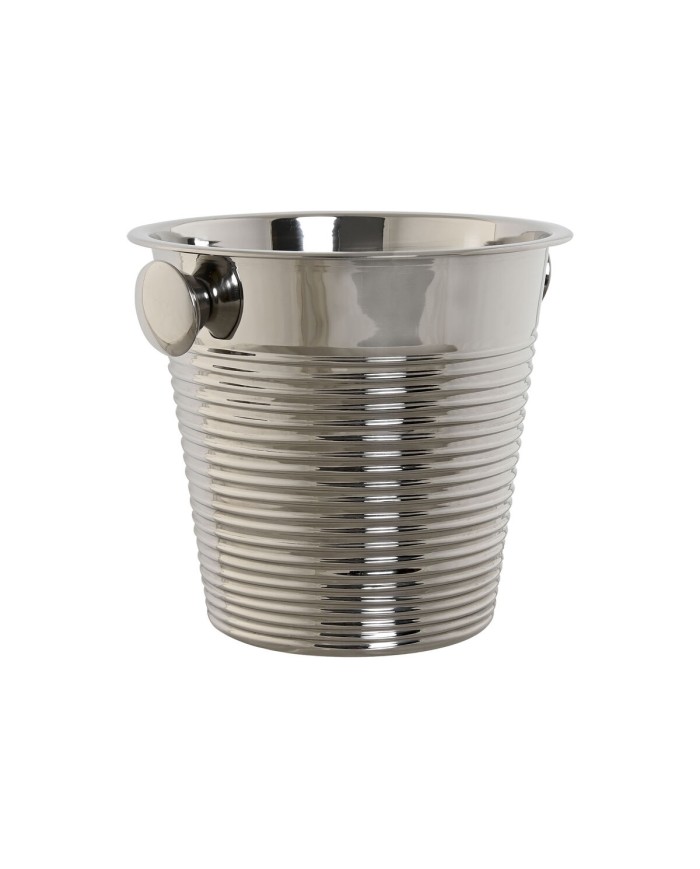 Refrigeratore per champagne Home ESPRIT Dorato Argentato Acciaio inossidabile 24 x 24 x 22 cm