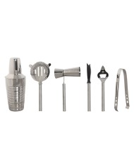 Shaker per cocktail Home ESPRIT Dorato Argentato Acciaio inossidabile 9,5 x 9,5 x 22 cm Shaker per cocktail Home ESPRIT Dorato Argentato Acciaio inossidabile 9,5 x 9,5 x 22 cm