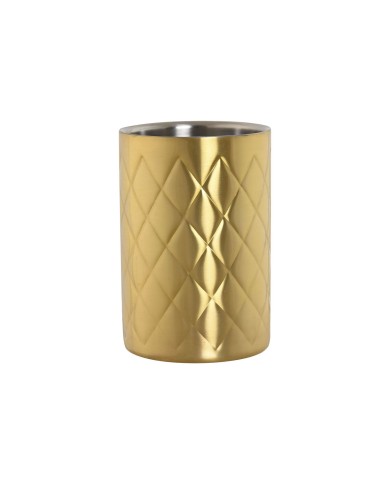 Raffredda Bottiglie Home ESPRIT Dorato Acciaio inossidabile 12 x 12 x 18 cm Raffredda Bottiglie Home ESPRIT Dorato Acciaio inossidabile 12 x 12 x 18 cm