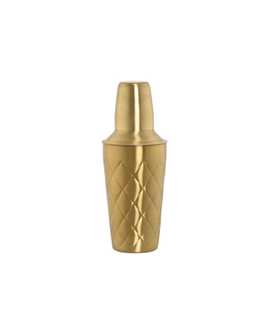 Shaker per cocktail Home ESPRIT Dorato Acciaio inossidabile 9,5 x 9,5 x 22 cm