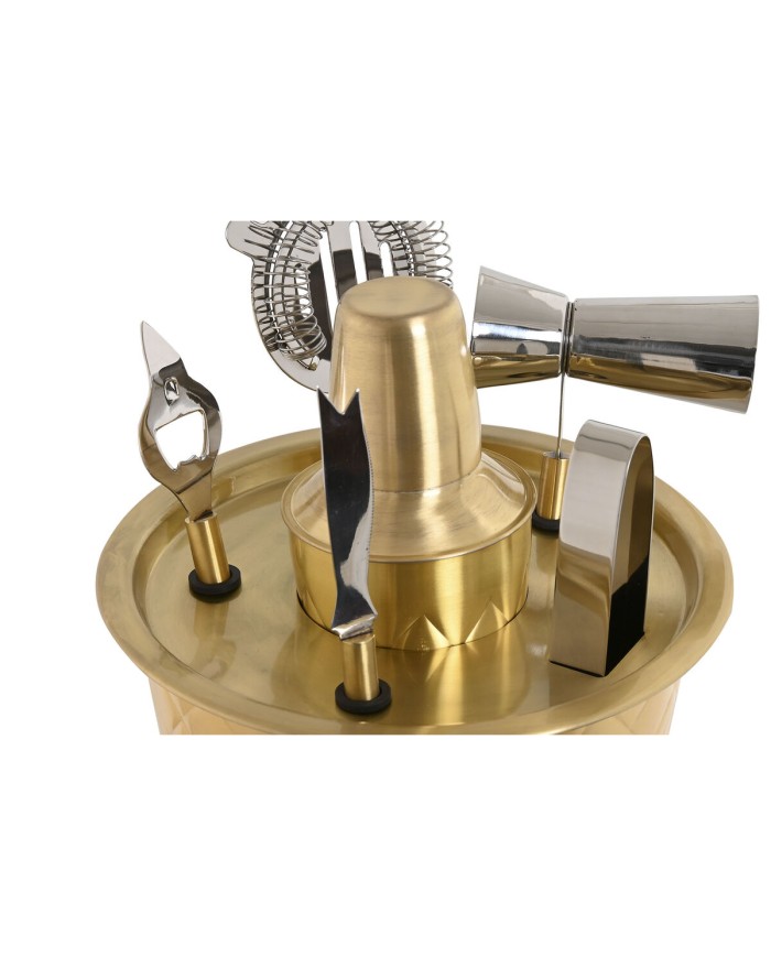Set da Cocktail Home ESPRIT Dorato Acciaio inossidabile 22 x 22 x 21 cm Set da Cocktail Home ESPRIT Dorato Acciaio inossidabile 22 x 22 x 21 cm