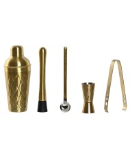 Set da Cocktail Home ESPRIT Dorato Acciaio inossidabile 500 ml 8 x 8 x 20 cm Set da Cocktail Home ESPRIT Dorato Acciaio inossidabile 500 ml 8 x 8 x 20 cm