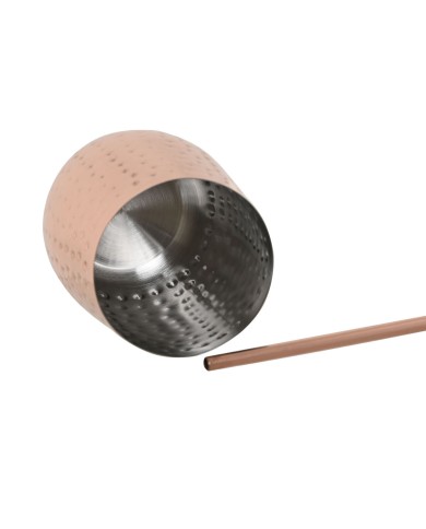 Set da Cocktail Home ESPRIT Rame Intenso Acciaio inossidabile 540 ml 8,5 x 8,5 x 11 cm