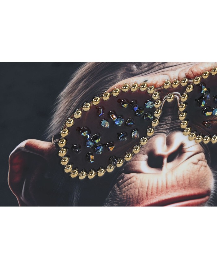 Quadro Home ESPRIT polistirene Tela Moderno Laccato Scimpanzé 52,5 x 3 x 72,5 cm (2 Unità) Quadro Home ESPRIT polistirene Tela Moderno Laccato Scimpanzé 52,5 x 3 x 72,5 cm (2 Unità)