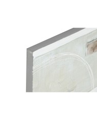 Quadro Home ESPRIT Beige Grigio Tela Legno MDF Astratto Moderno 50 x 2,5 x 50 cm (2 Unità)