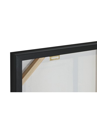 Quadro Home ESPRIT Marrone Beige polistirene Tela A quadri Città 82 x 5 x 82 cm (2 Unità)