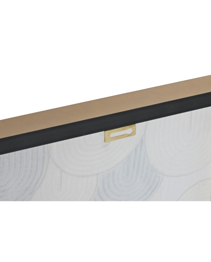 Quadro Home ESPRIT Bianco Dorato polistirene Tela Moderno 42 x 4 x 42 cm (2 Unità) Quadro Home ESPRIT Bianco Dorato polistirene Tela Moderno 42 x 4 x 42 cm (2 Unità)