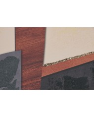 Quadro Home ESPRIT polistirene Tela Astratto Città 62,5 x 2,8 x 62,5 cm (2 Unità)