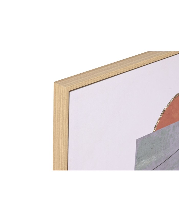 Quadro Home ESPRIT polistirene Tela Astratto Città 62,5 x 2,8 x 62,5 cm (2 Unità)