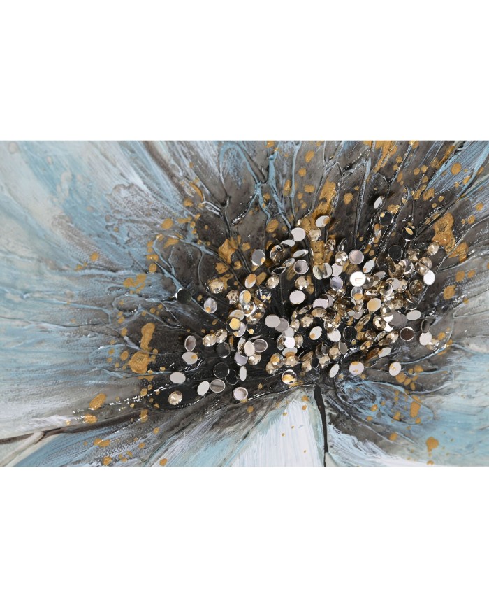 Quadro Home ESPRIT Azzurro Dorato Tela Legno MDF Fiore Shabby Chic 60 x 3 x 90 cm (2 Unità) Quadro Home ESPRIT Azzurro Dorato Tela Legno MDF Fiore Shabby Chic 60 x 3 x 90 cm (2 Unità)