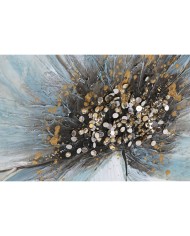 Quadro Home ESPRIT Azzurro Dorato Tela Legno MDF Fiore Shabby Chic 60 x 3 x 90 cm (2 Unità) Quadro Home ESPRIT Azzurro Dorato Tela Legno MDF Fiore Shabby Chic 60 x 3 x 90 cm (2 Unità)