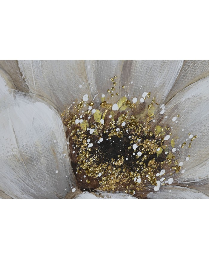 Quadro Home ESPRIT Bianco Tela Legno MDF Fiore Romantico 80 x 3 x 80 cm (2 Unità) Quadro Home ESPRIT Bianco Tela Legno MDF Fiore Romantico 80 x 3 x 80 cm (2 Unità)