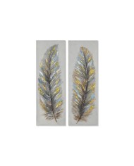 Quadro Home ESPRIT Bianco Nero Moderno 80 x 3,5 x 120 cm (2 Unità) Quadro Home ESPRIT Bianco Nero Moderno 80 x 3,5 x 120 cm (2 Unità)