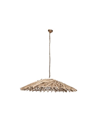 Lampadario Home ESPRIT Naturale Legno Legno di eucalipto 50 W 100 x 100 x 18 cm