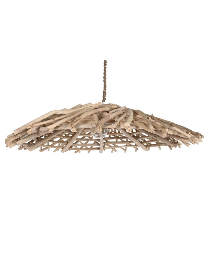 Lampadario Home ESPRIT Naturale Legno Legno di eucalipto 50 W 100 x 100 x 18 cm Lampadario Home ESPRIT Naturale Legno Legno di eucalipto 50 W 100 x 100 x 18 cm