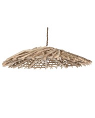 Lampadario Home ESPRIT Naturale Legno Legno di eucalipto 50 W 100 x 100 x 18 cm Lampadario Home ESPRIT Naturale Legno Legno di eucalipto 50 W 100 x 100 x 18 cm