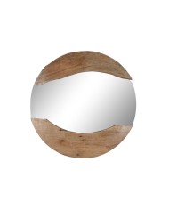 Specchio da parete Home ESPRIT Naturale Bali 120 x 8 x 120 cm