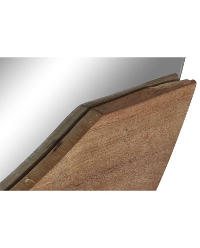 Specchio da parete Home ESPRIT Naturale Bali 120 x 8 x 120 cm
