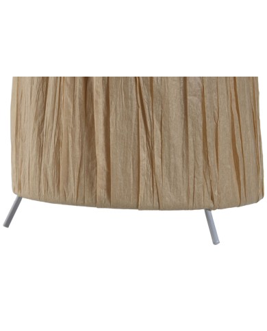 Lampada da tavolo Home ESPRIT Marrone Metallo Rafia 50 W 220 V 27 x 27 x 40 cm