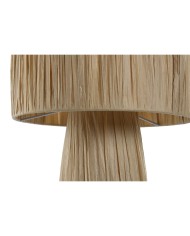 Lampada da tavolo Home ESPRIT Marrone Metallo Rafia 50 W 220 V 27 x 27 x 40 cm