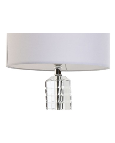 Lampada da tavolo Home ESPRIT Bianco Cristallo 50 W 220 V 25 x 25 x 42 cm