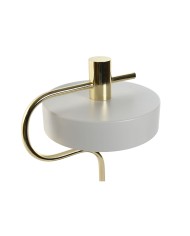 Lampada da tavolo Home ESPRIT Bianco Dorato Metallo 220 V 28 x 18 x 46 cm